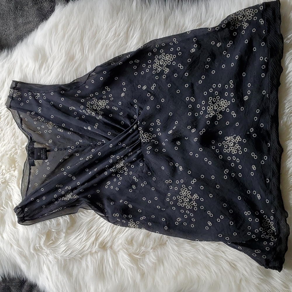 The Limited silk sheer sleeveless shirt